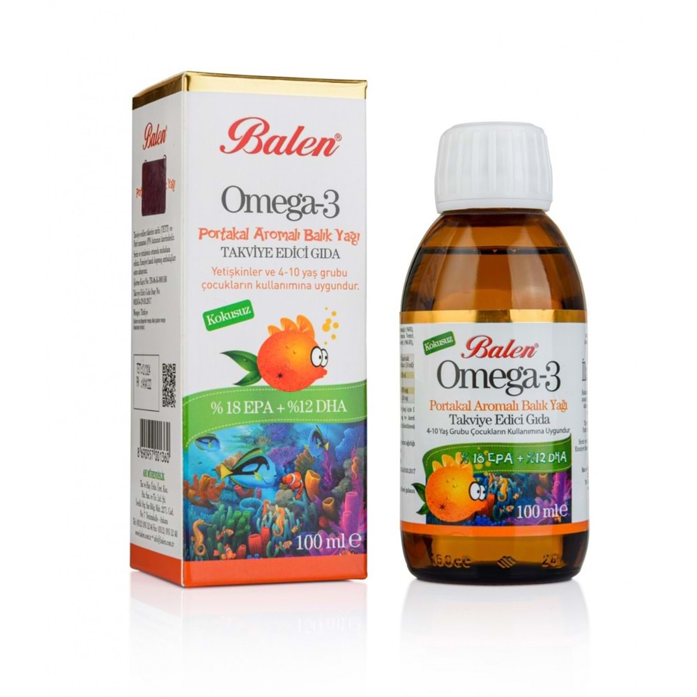 BALEN OMEGA-3 PORTAKAL AROMALI 100 ML