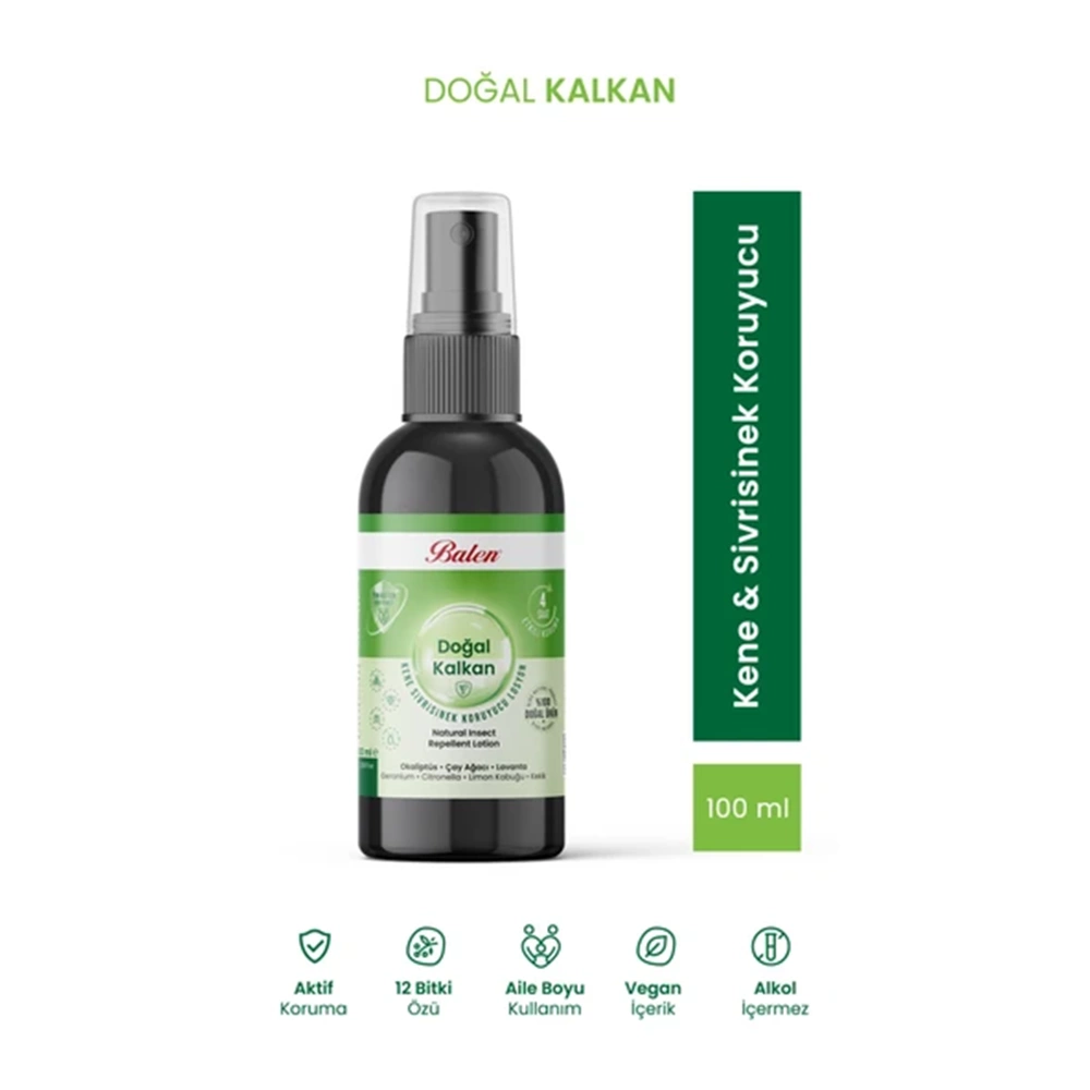 BALEN DOĞAL KALKAN - KENE VE SİVRİSİNEK KOVUCU LOSYON 100 ML