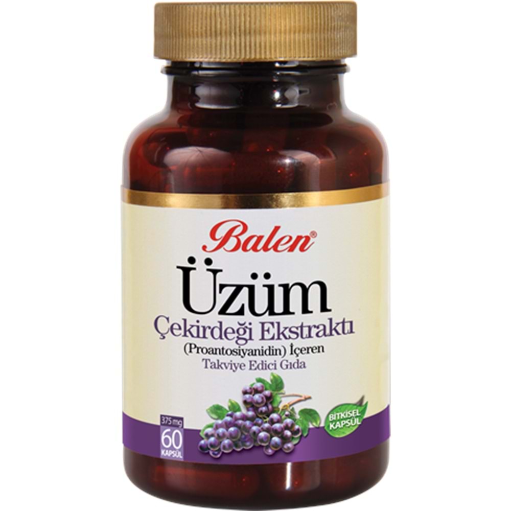 BALEN ÜZÜM ÇEKİRDEĞİ EKSTRAKTI KAPSÜL 375 MG *60