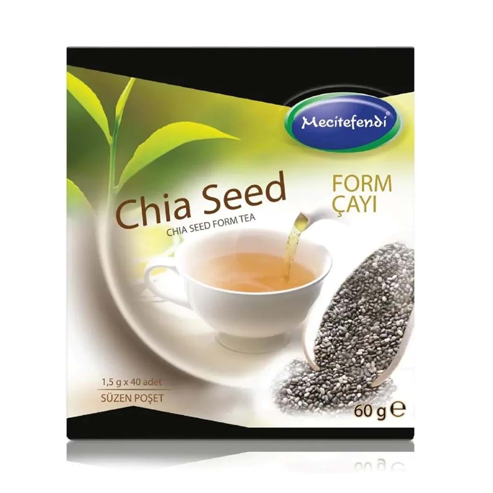 MECİTEFENDİ CHİA TOHUMLU POŞET ÇAY 40'LI 60 G