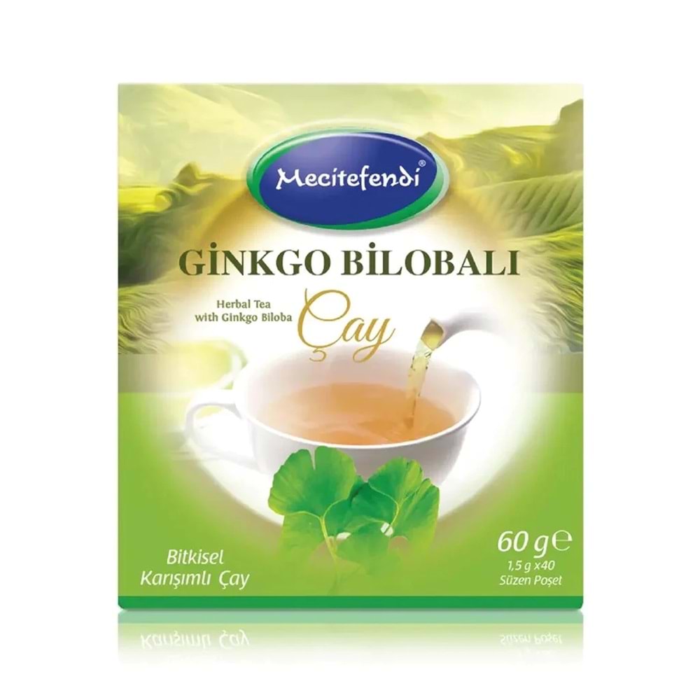 MECİTEFENDİ GİNKGO BİLOBALI POŞET ÇAY 40'LI 60 G