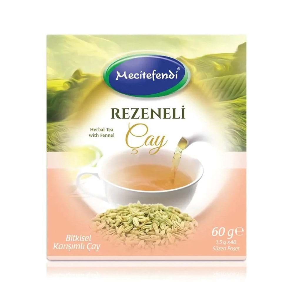 MECİTEFENDİ REZENE POŞET ÇAY 40'LI 60 G
