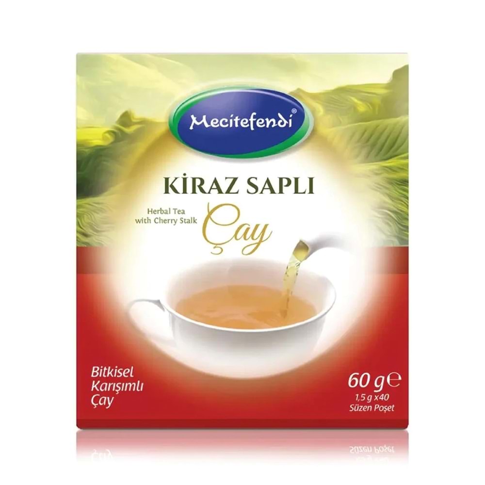 MECİTEFENDİ KİRAZ SAPLI POŞET ÇAY 40'LI 60 G