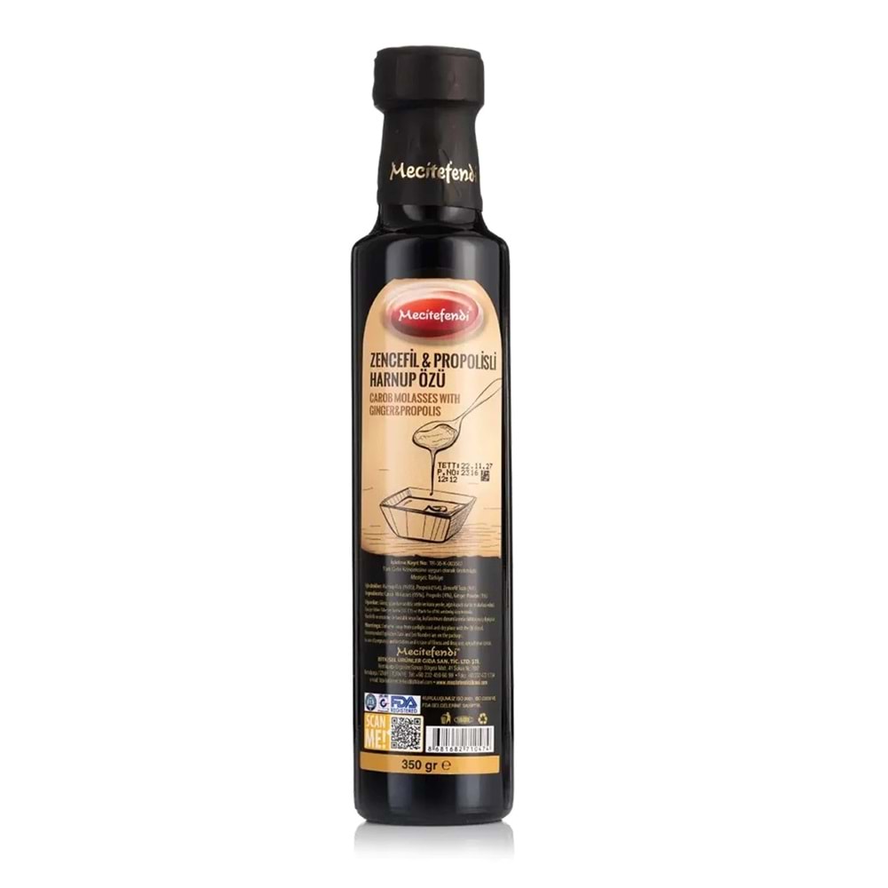 MECİTEFENDİ ZENCEFİL, PROPOLİS, KEÇİBOYNUZU ÖZÜ 350 G