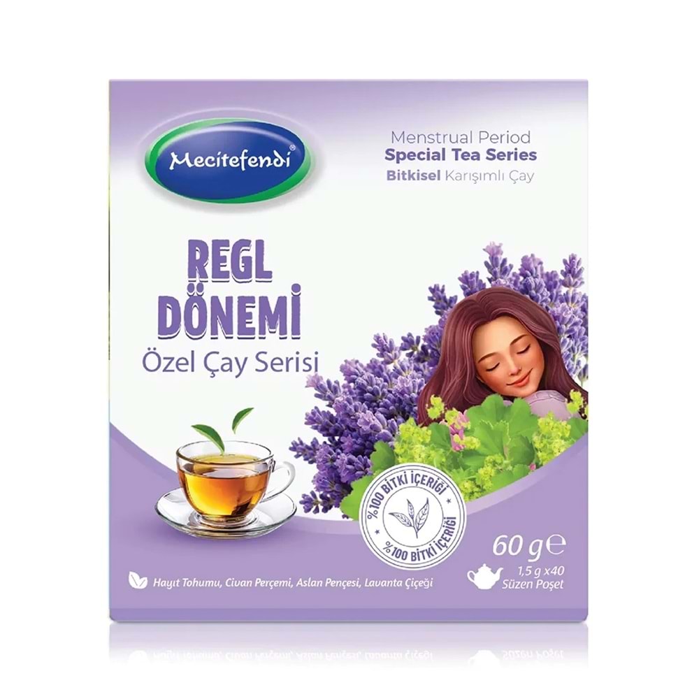 MECİTEFENDİ REGL DÖNEMİ POŞET ÇAYI 40'LI 60 G