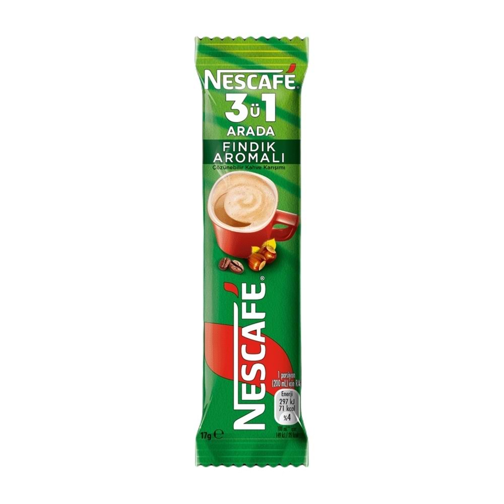 NESCAFE 3'ü 1 ARADA FINDIK AROMALI 17G