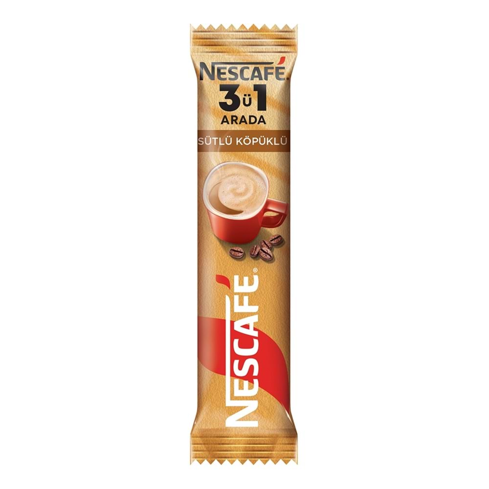 NESCAFE 3'ü 1 ARADA SÜTLÜ KÖPÜKLÜ 17,4G