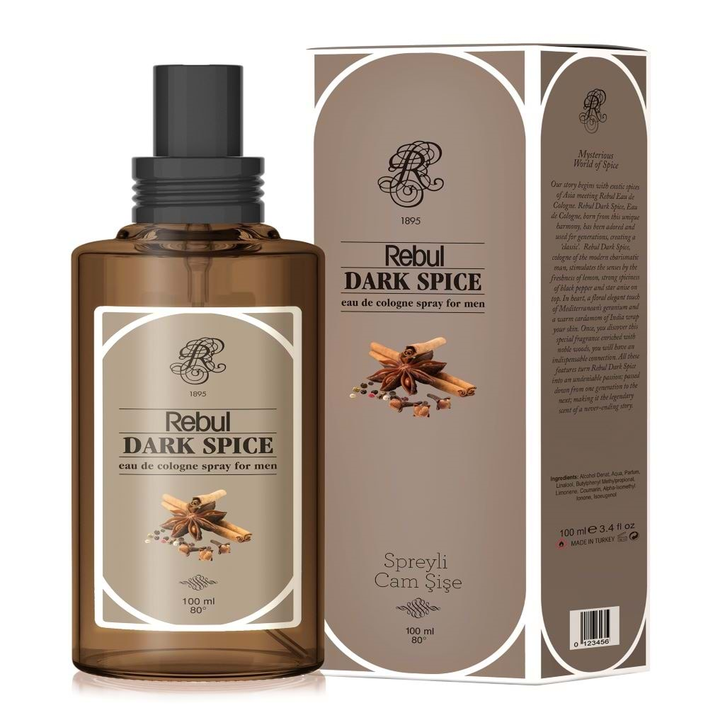 REBUL DARK SPİCE SPREYLİ KOLONYA 100 ML