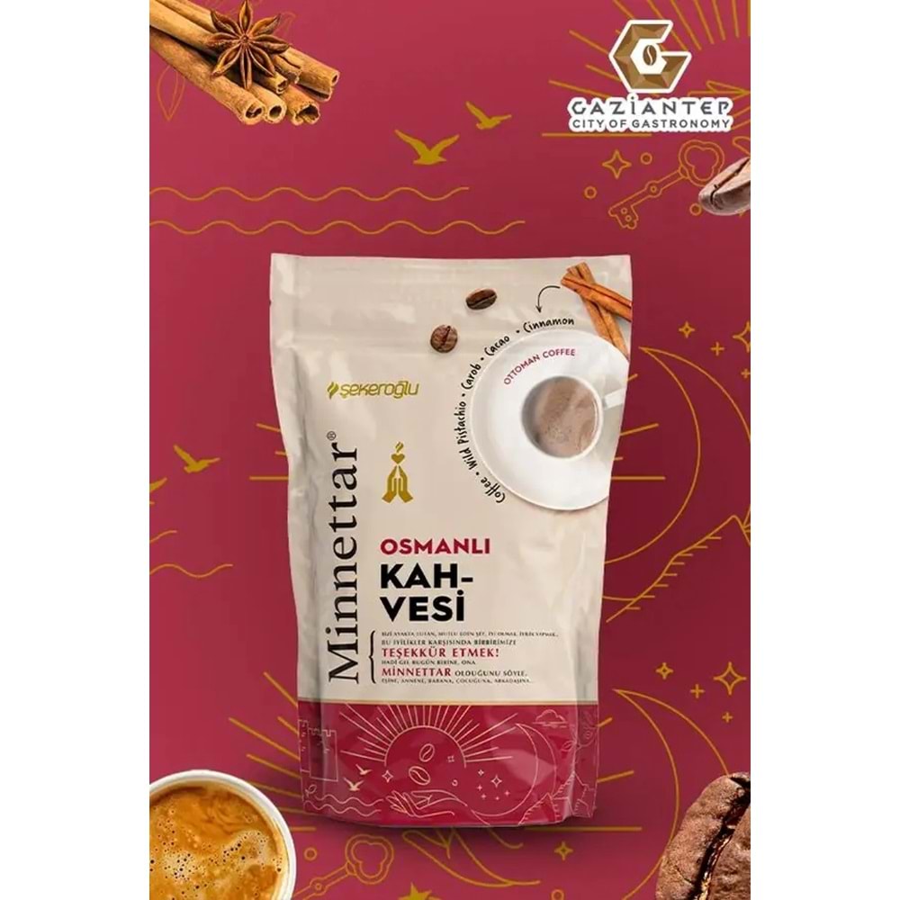 ŞEKEROĞLU MİNNETTAR OSMANLI KAHVESİ 165 G