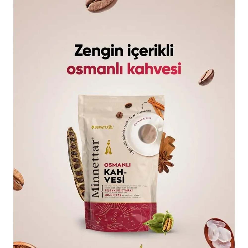 ŞEKEROĞLU MİNNETTAR OSMANLI KAHVESİ 165 G