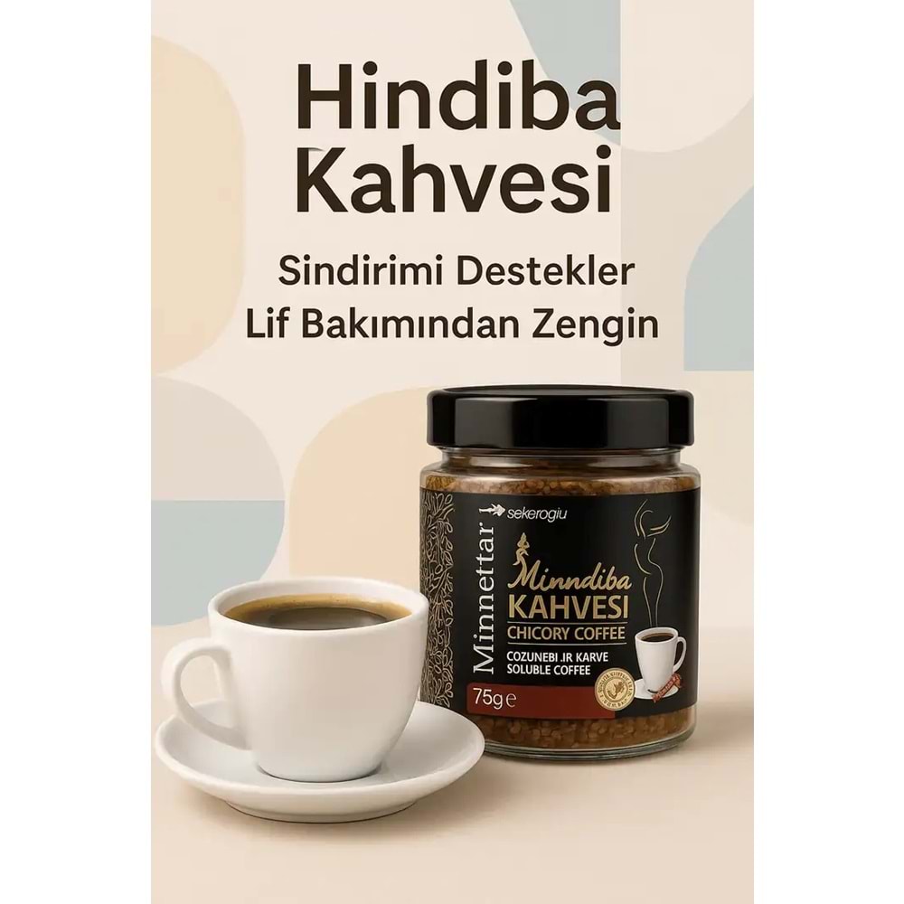 ŞEKEROĞLU MİNNETTAR HİNDİBA KAHVESİ 75 G
