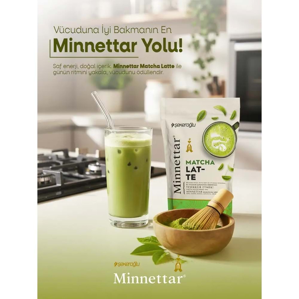ŞEKEROĞLU MİNNETTAR MATCHA LATTE 200 G