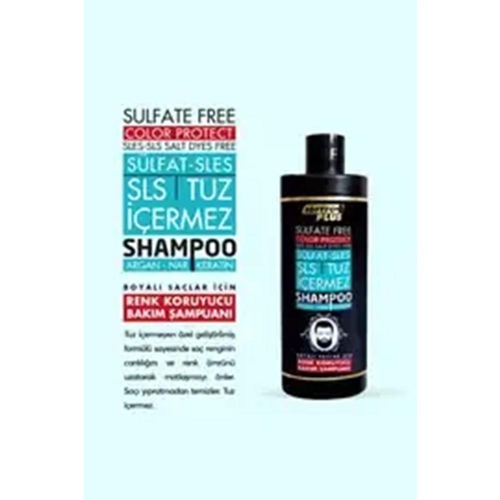 SOFTTO PLUS BLACK HAIR RENK KORUYUCU TUZSUZ ŞAMPUAN 400 ML