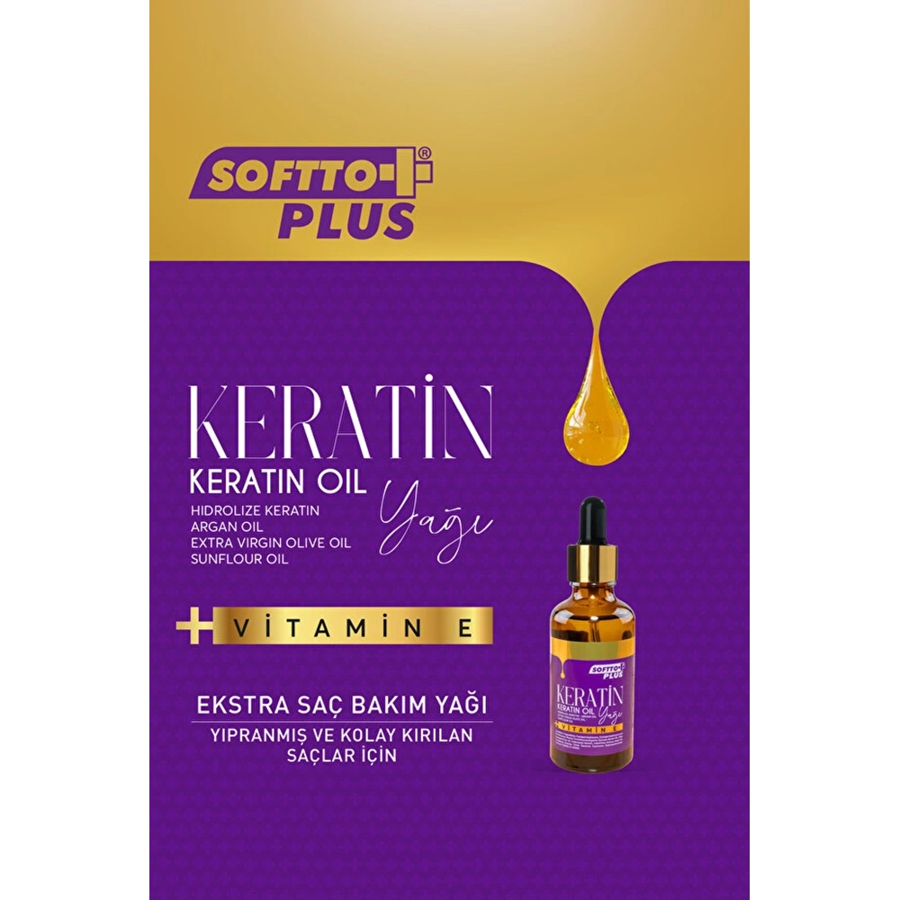 SOFTTO PLUS KERATİN SAÇ BAKIM YAĞI 50 ML