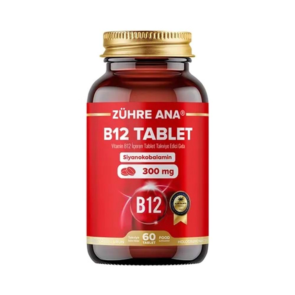 ZÜHRE ANA VİTAMİN B12 TABLET 300 MG / 60 TABLET