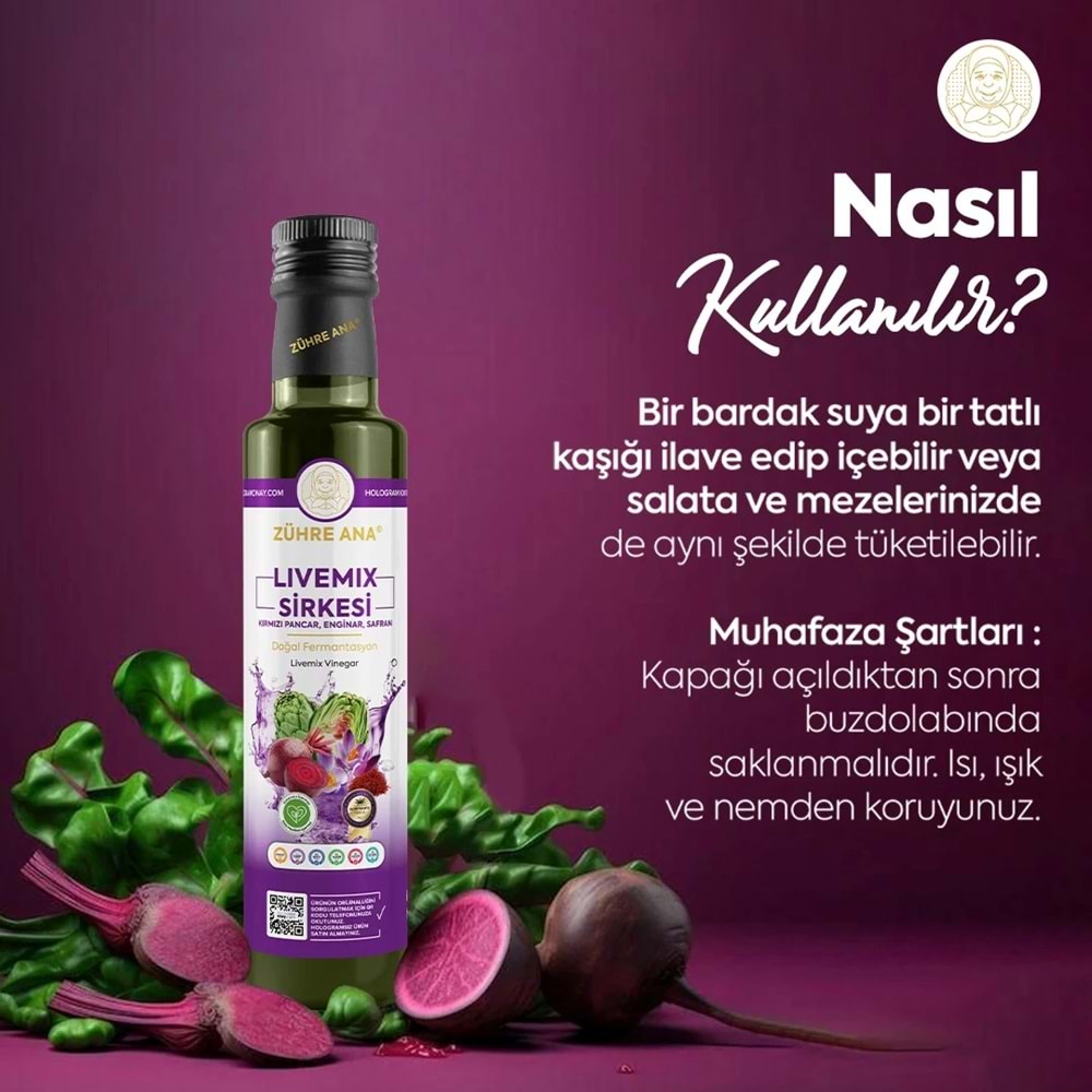 ZÜHRE ANA LİVEMİX SİRKESİ 500 ML
