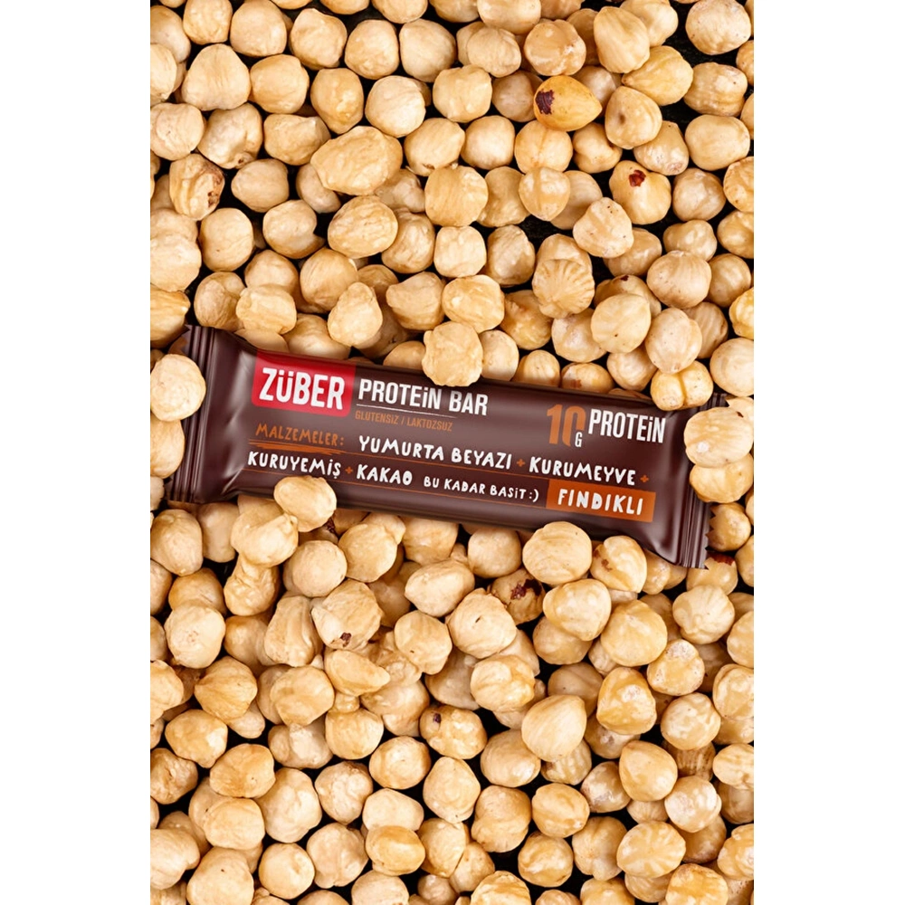 ZÜBER PROTEİN BAR FINDIKLI 40 G