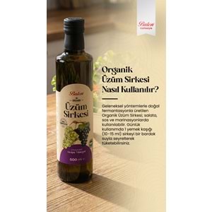 BALEN ORGANİK ÜZÜM SİRKESİ 500 ML