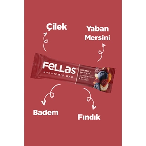 FELLAS KIRMIZI MEYVELİ KURUYEMİŞ BAR 30 G