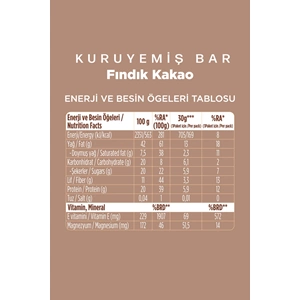 FELLAS FINDIKLI KAKAOLU KURUYEMİŞ BAR 30 G