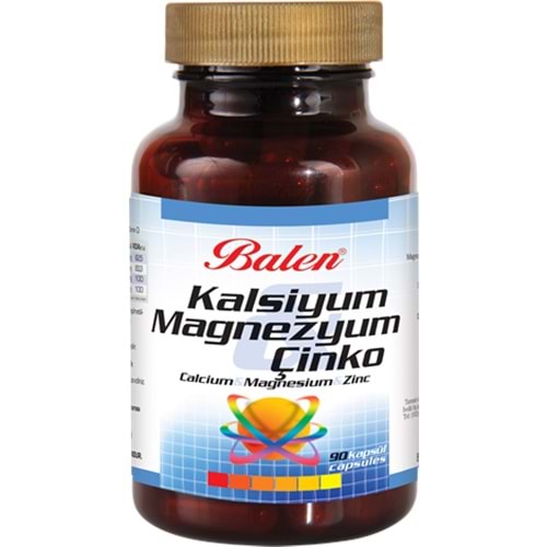 BALEN KALSİYUM & MAGNEZYUM & ÇİNKO KAPSÜL 709 MG *90