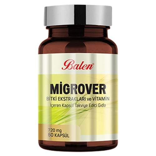 BALEN MİGROVER BİTKİ EKSTRATLARI VE VİTAMİN İÇEREN KAPSÜL 720 MG *60