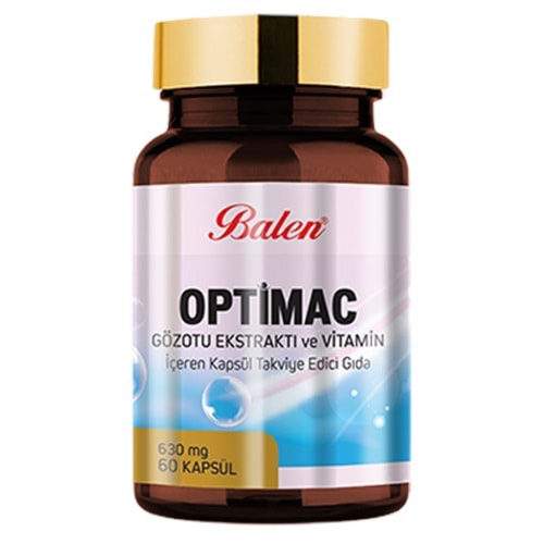 BALEN OPTİMAC GÖZOTU EKST. VE VİT. İÇEREN KAPSÜL 630 MG *60