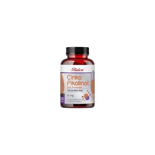 BALEN ÇİNKO PİKOLİNAT KAPSÜL 375 MG*60