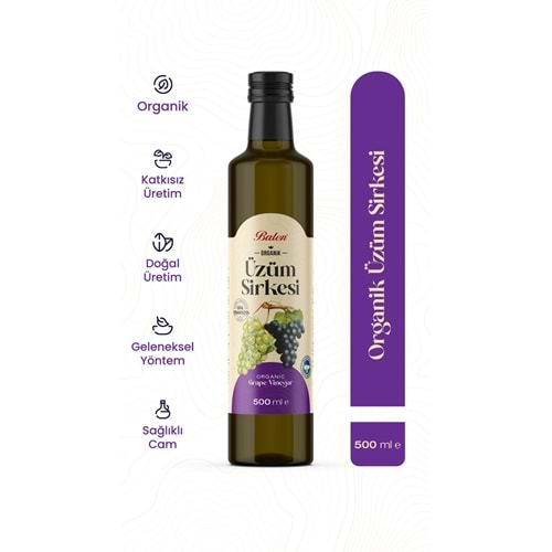 BALEN ORGANİK ÜZÜM SİRKESİ 500 ML