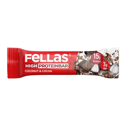 FELLAS YÜKSEK PROTEİN BAR - HİNDİSTAN CEVİZİ VE KAKAO 45 G