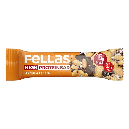 FELLAS YÜKSEK PROTEİN BAR - YER FISTIĞI VE KAKAO 45 G