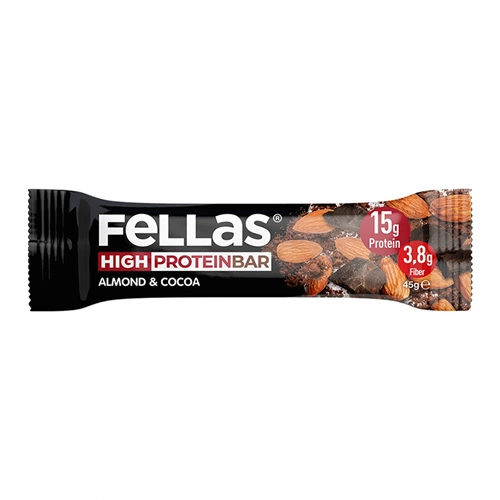 FELLAS YÜKSEK PROTEİN BAR - BADEM VE KAKAO 45 G