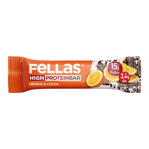 FELLAS YÜKSEK PROTEİN BAR - PORTAKAL & KAKAO 45 G