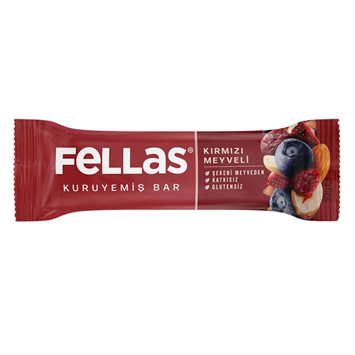 FELLAS KIRMIZI MEYVELİ KURUYEMİŞ BAR 30 G