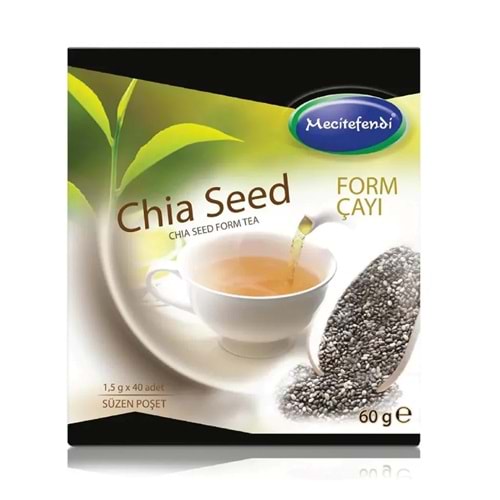 MECİTEFENDİ CHİA TOHUMLU POŞET ÇAY 40'LI 60 G