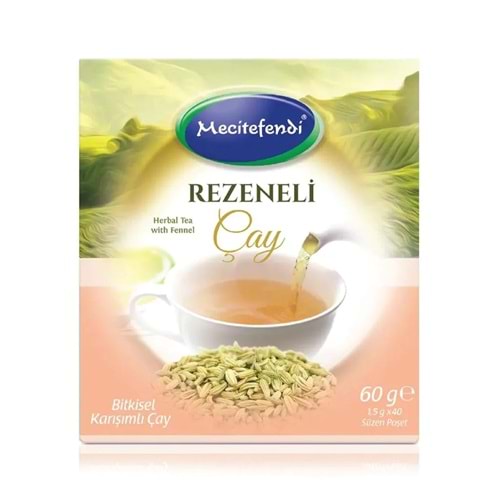 MECİTEFENDİ REZENE POŞET ÇAY 40'LI 60 G