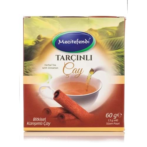 MECİTEFENDİ TARÇINLI POŞET ÇAY 40'LI 60 G