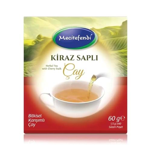 MECİTEFENDİ KİRAZ SAPLI POŞET ÇAY 40'LI 60 G