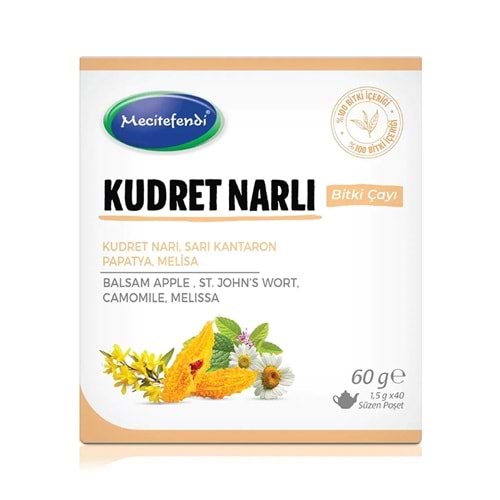 MECİTEFENDİ KUDRET NARLI POŞET ÇAY 40'LI 60 G