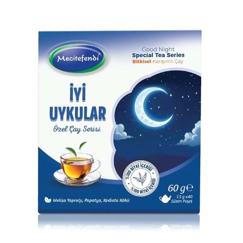 MECİTEFENDİ İYİ UYKULAR POŞET ÇAYI 40'LI 60 G