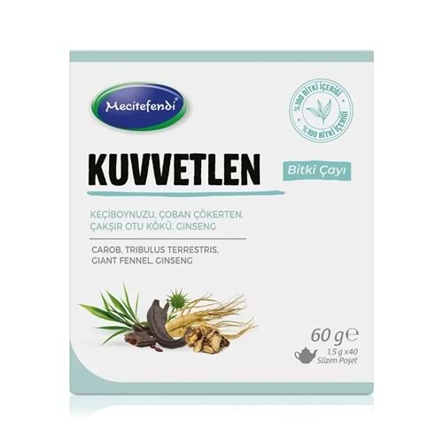 MECİTEFENDİ KUVVETLEN POŞET ÇAYI 40'LI 60 G