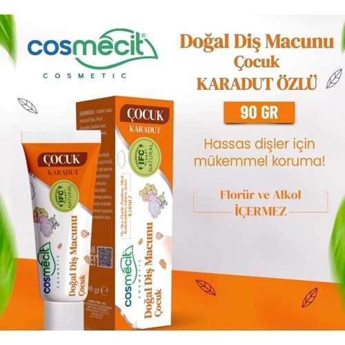 COSMECİT ÇOCUK DOĞAL DİŞ MACUNU 90 G