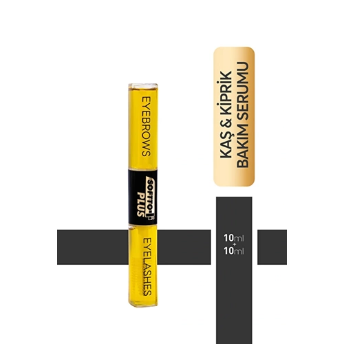 SOFTTO PLUS KAŞ VE KİRPİK BAKIM SERUMU 10+10 ML