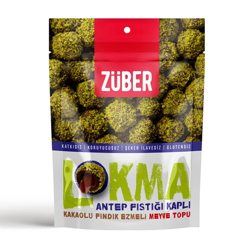 ZÜBER LOKMA ANTEP FISTIKLI MEYVE TOPU 96 G