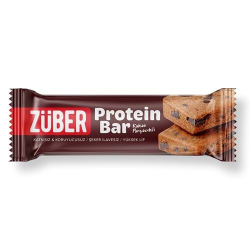 ZÜBER PROTEİN BAR KAKAO PARÇACIKLI 35 G