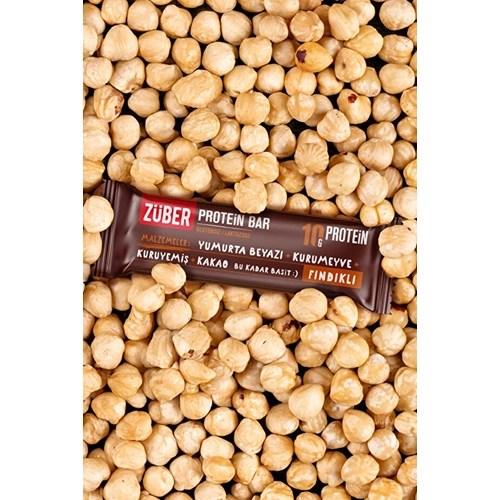 ZÜBER PROTEİN BAR FINDIKLI 40 G