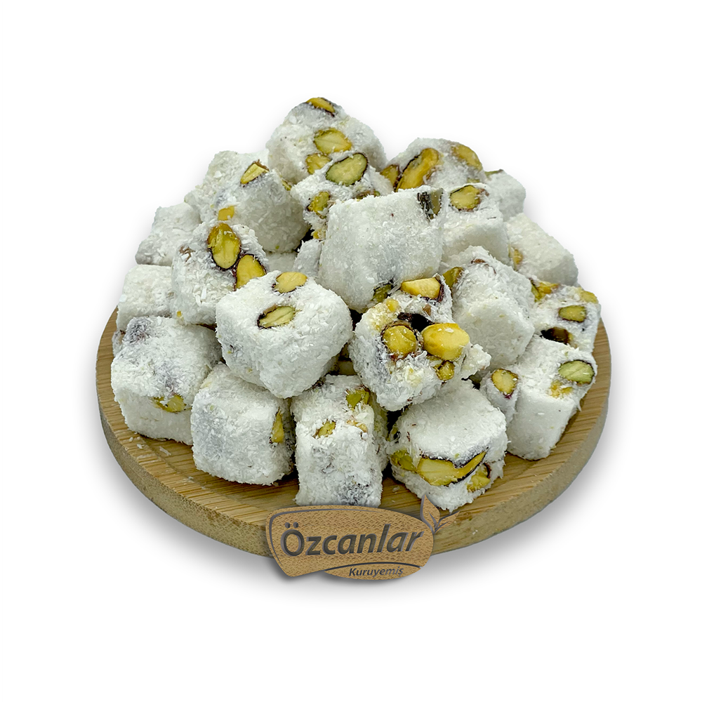 ANTEP FISTIKLI SÜTLÜ KUŞ LOKUMU (ÇİFTE KAVRULMUŞ)