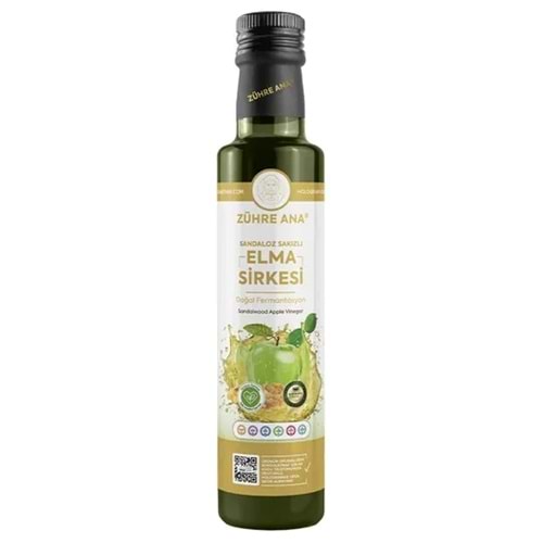 ZÜHRE ANA SANDALOZ SAKIZLI ELMA SİRKESİ DOĞAL FERMANTASYON 500 ML