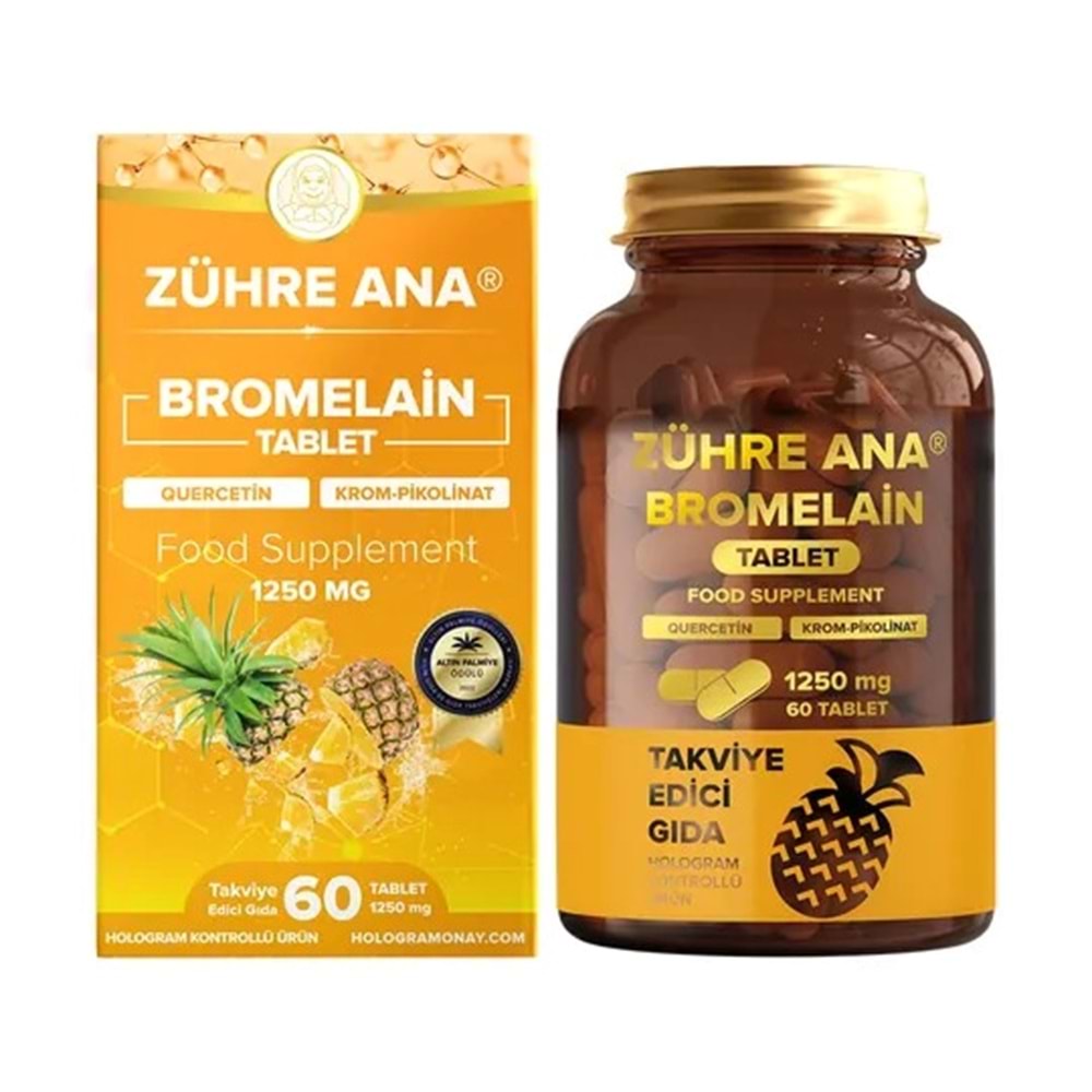ZÜHRE ANA BROMELAİN TABLET 1250 MG / 60 TABLET